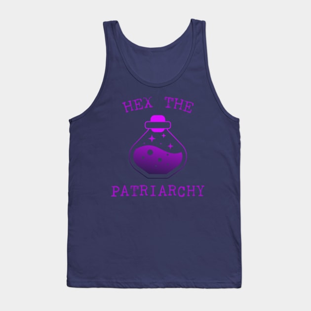 Hex The Patriarchy Femіnist Witch Funny Magical Mystical Magic potion Tank Top by Meteor77